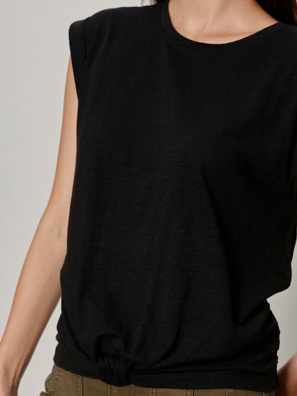 Knotted Muscle Tee Black - Sanctuary Clothing