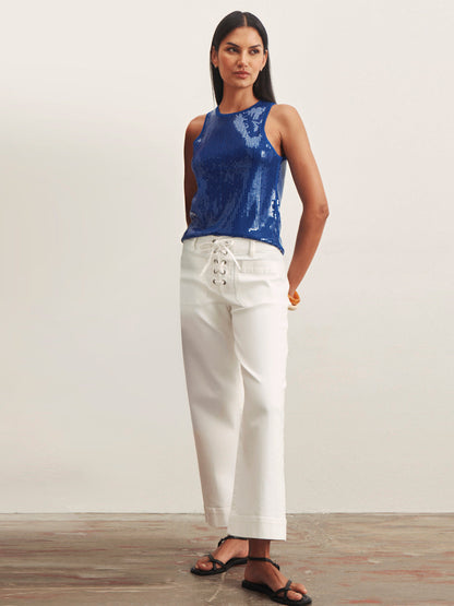 SUMMER SHINE SEQUIN SHELL LUMINOUS BLUE - Sanctuary Clothing