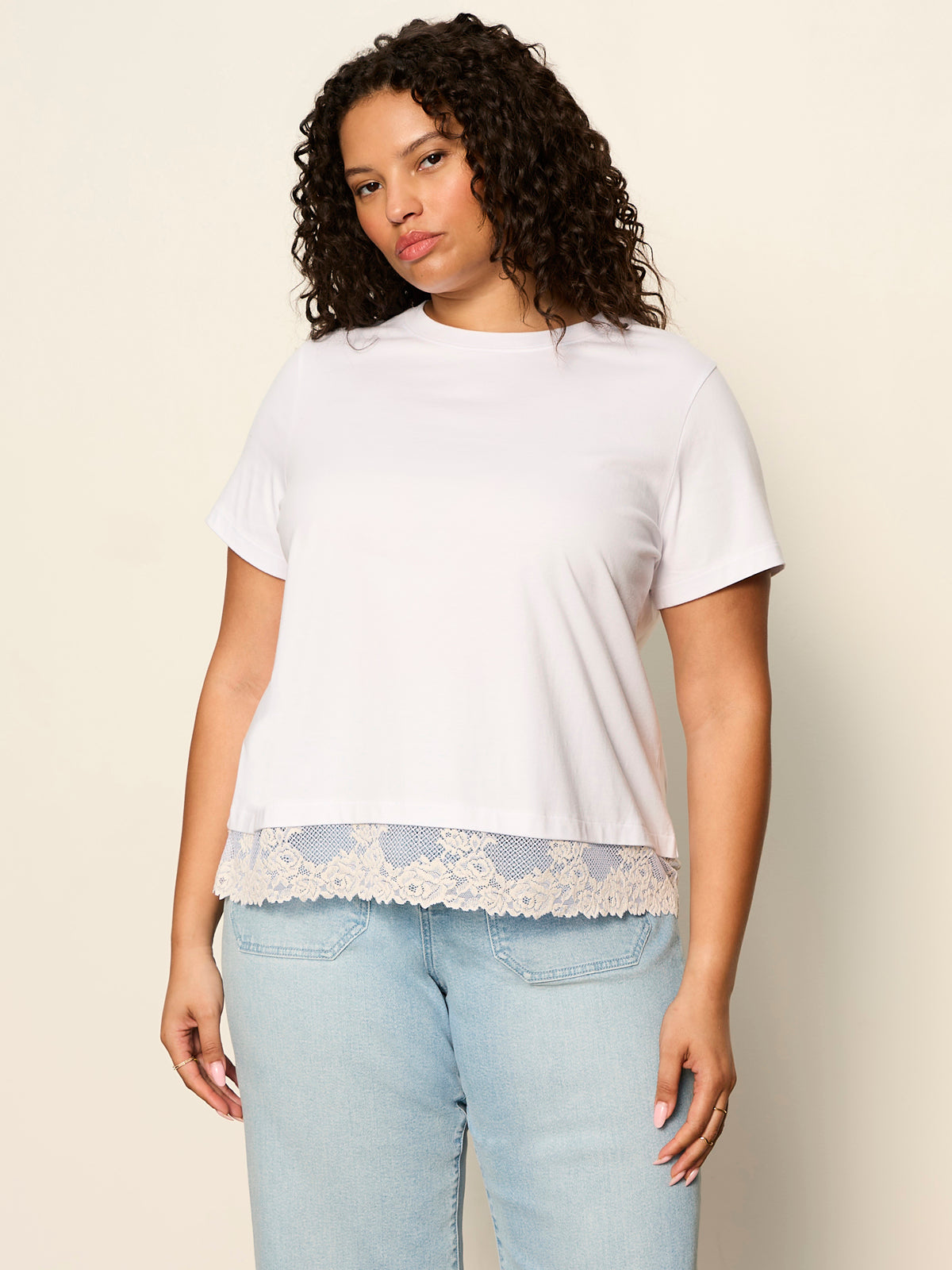 CAMI REMIX TEE WHITE - Sanctuary Clothing