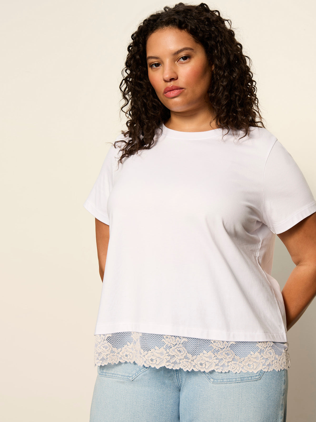 CAMI REMIX TEE WHITE - Sanctuary Clothing