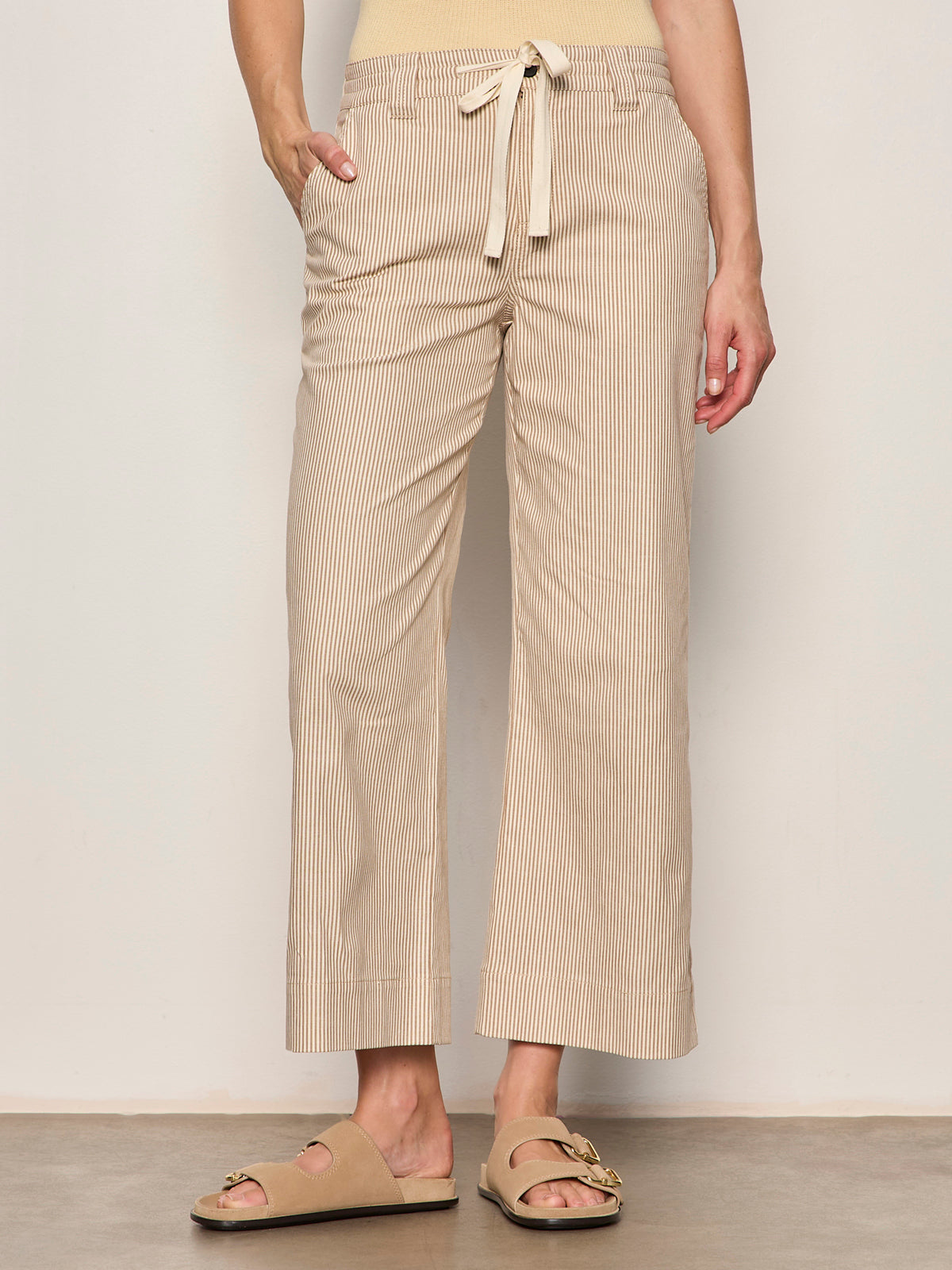LILY CROPPED PANT LIDO STRIPE - Sanctuary Clothing