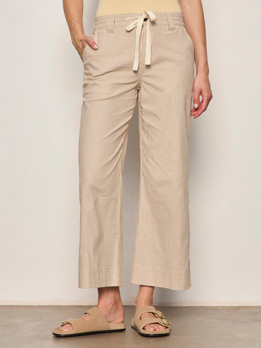 LILY CROPPED PANT LIDO STRIPE - Sanctuary Clothing