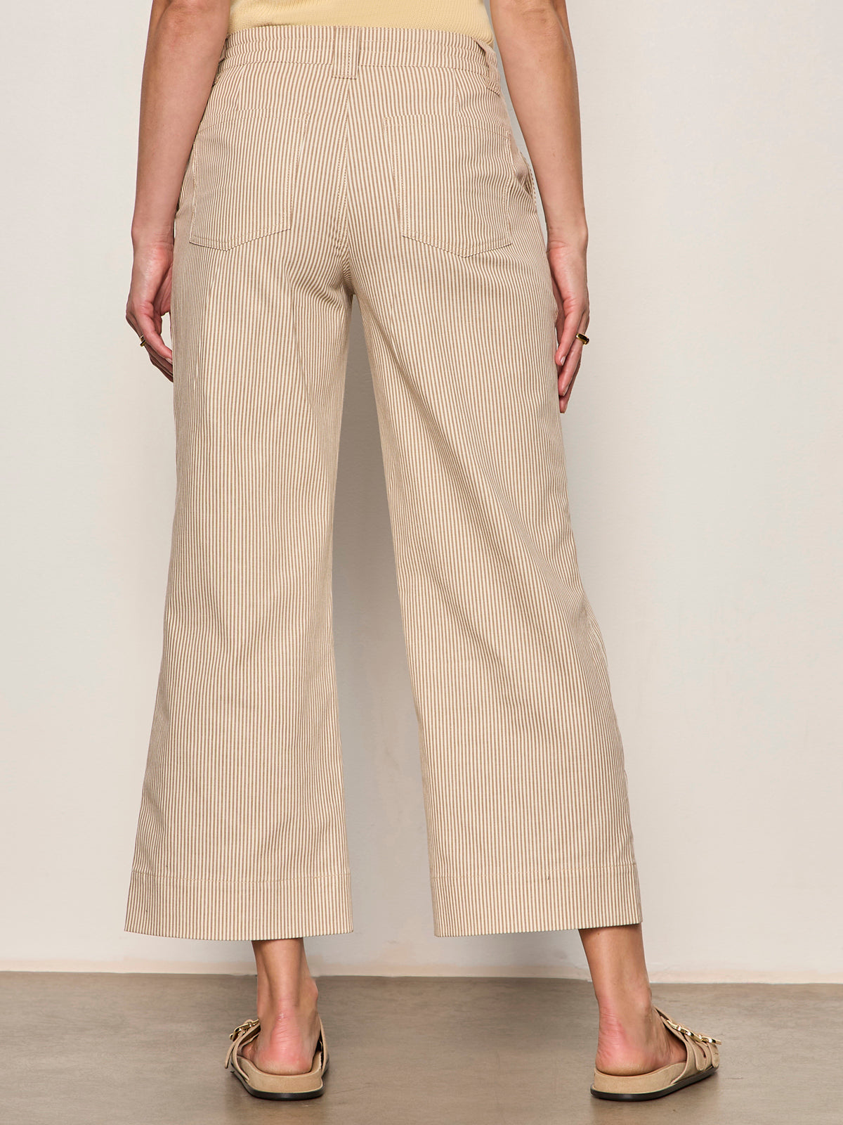 LILY CROPPED PANT LIDO STRIPE - Sanctuary Clothing