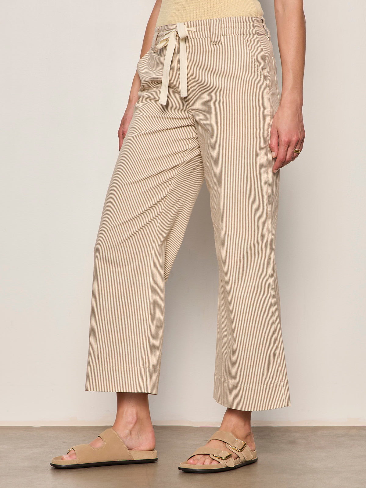 LILY CROPPED PANT LIDO STRIPE - Sanctuary Clothing
