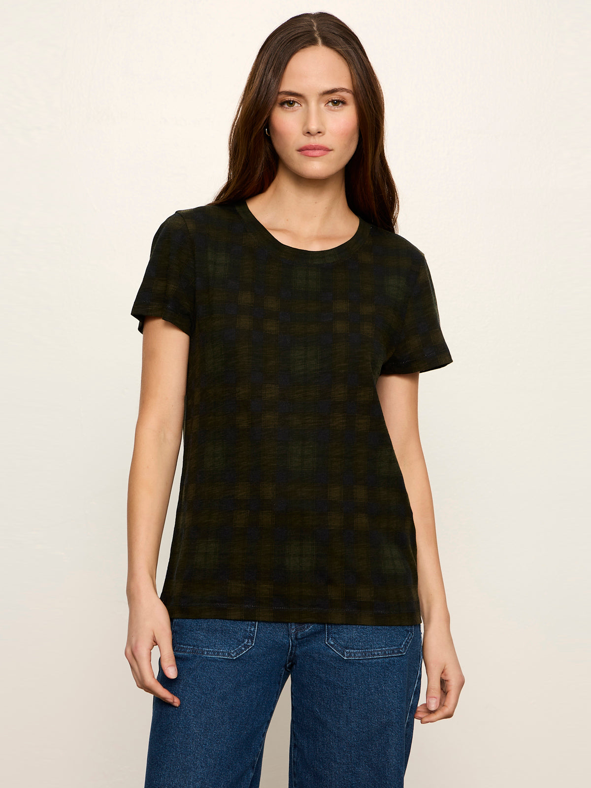 The Perfect Tee Forest Plaid - Sanctuary Clothing