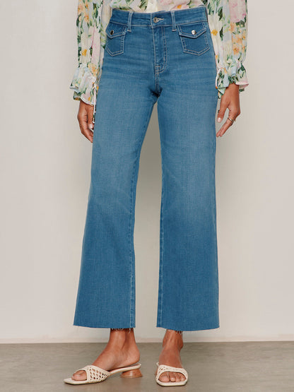 Skipper Crop Jean Blue Aura - Sanctuary Clothing