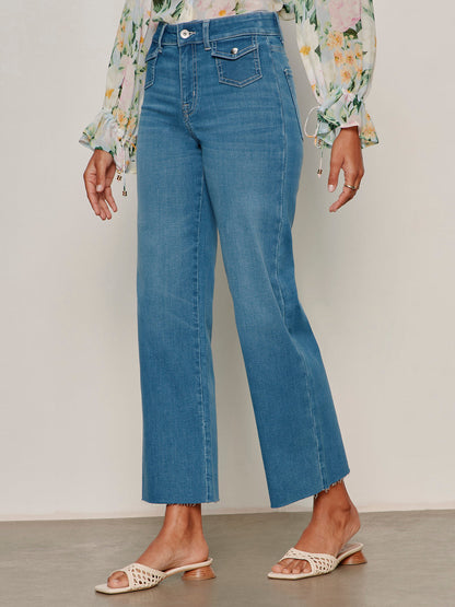 Skipper Crop Jean Blue Aura - Sanctuary Clothing