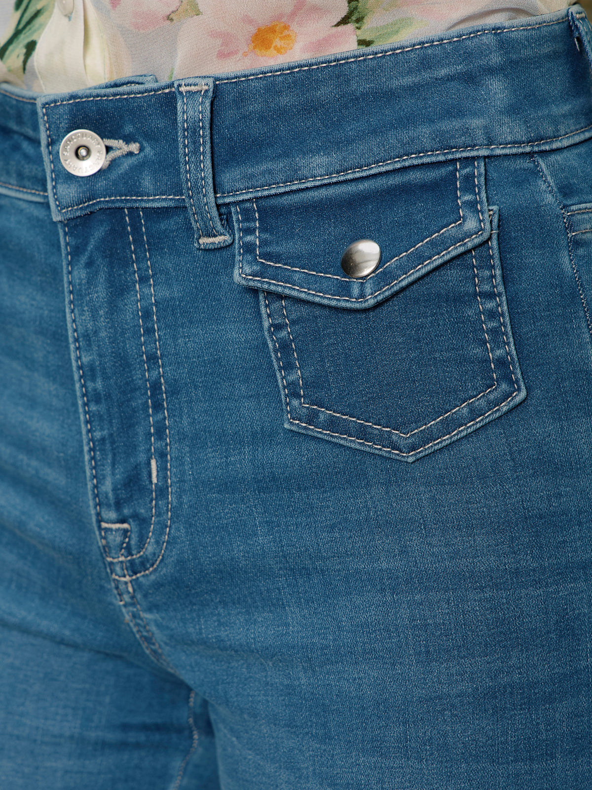 Skipper Crop Jean Blue Aura - Sanctuary Clothing