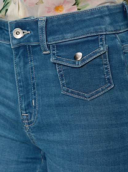Skipper Crop Jean Blue Aura - Sanctuary Clothing