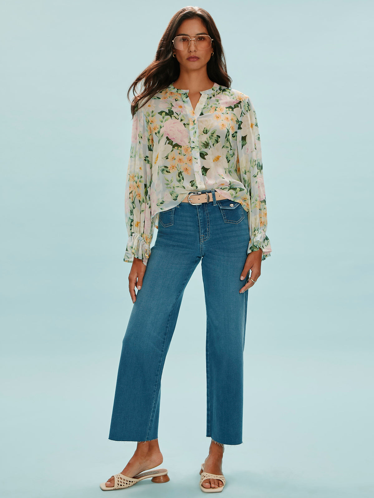 Skipper Crop Jean Blue Aura - Sanctuary Clothing