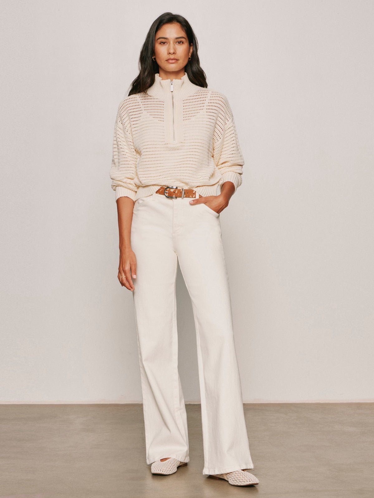 Cadence Relaxed Straight Jean Collagen - Sanctuary Clothing