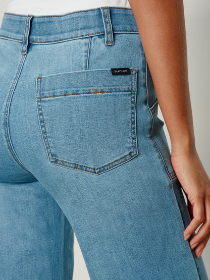 Sculpted Insider Wide Leg Jean Keep Up - Sanctuary Clothing