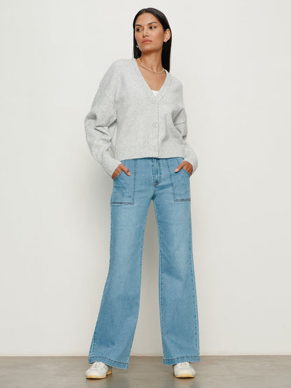 Sculpted Insider Wide Leg Jean Keep Up - Sanctuary Clothing