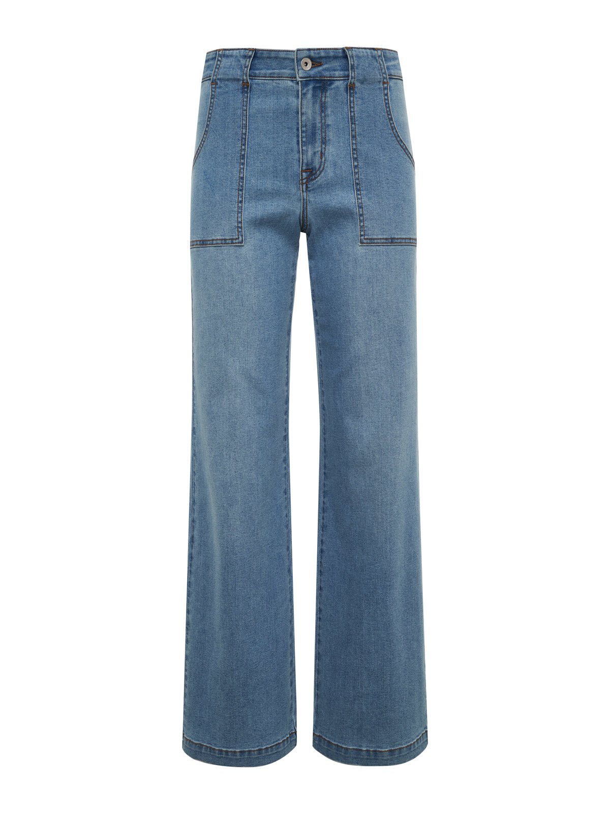Sculpted Insider Wide Leg Jean Keep Up - Sanctuary Clothing