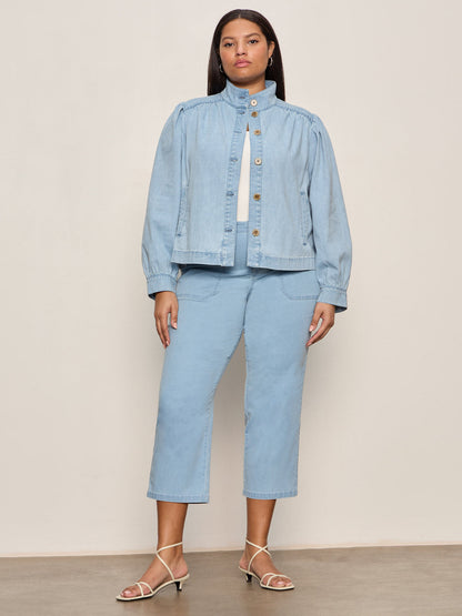 Charlotte Denim Jacket Whisper Extended Sizing - Sanctuary Clothing