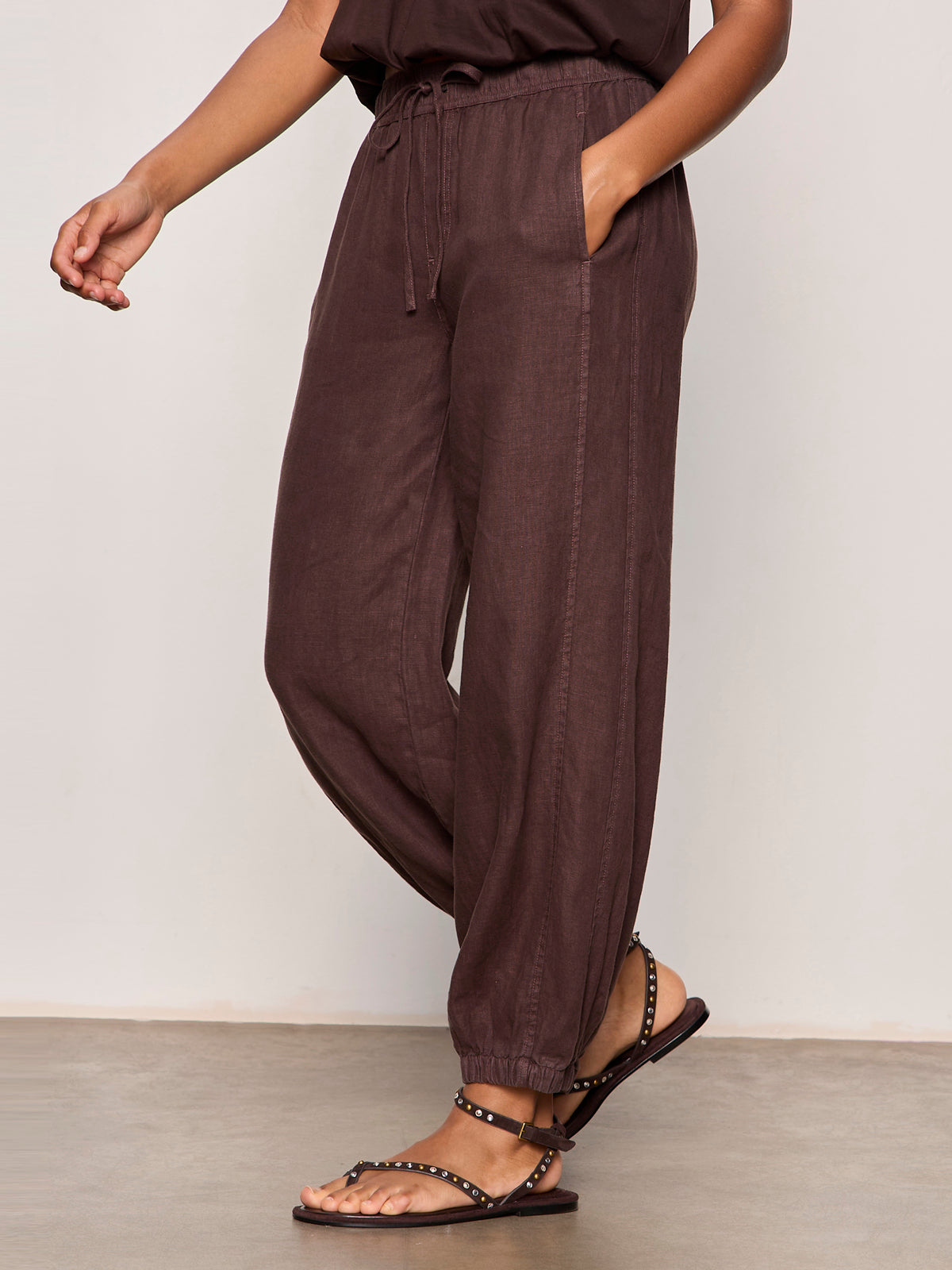 MELODY MICRO LINEN BALLOON RICH SOIL - Sanctuary Clothing