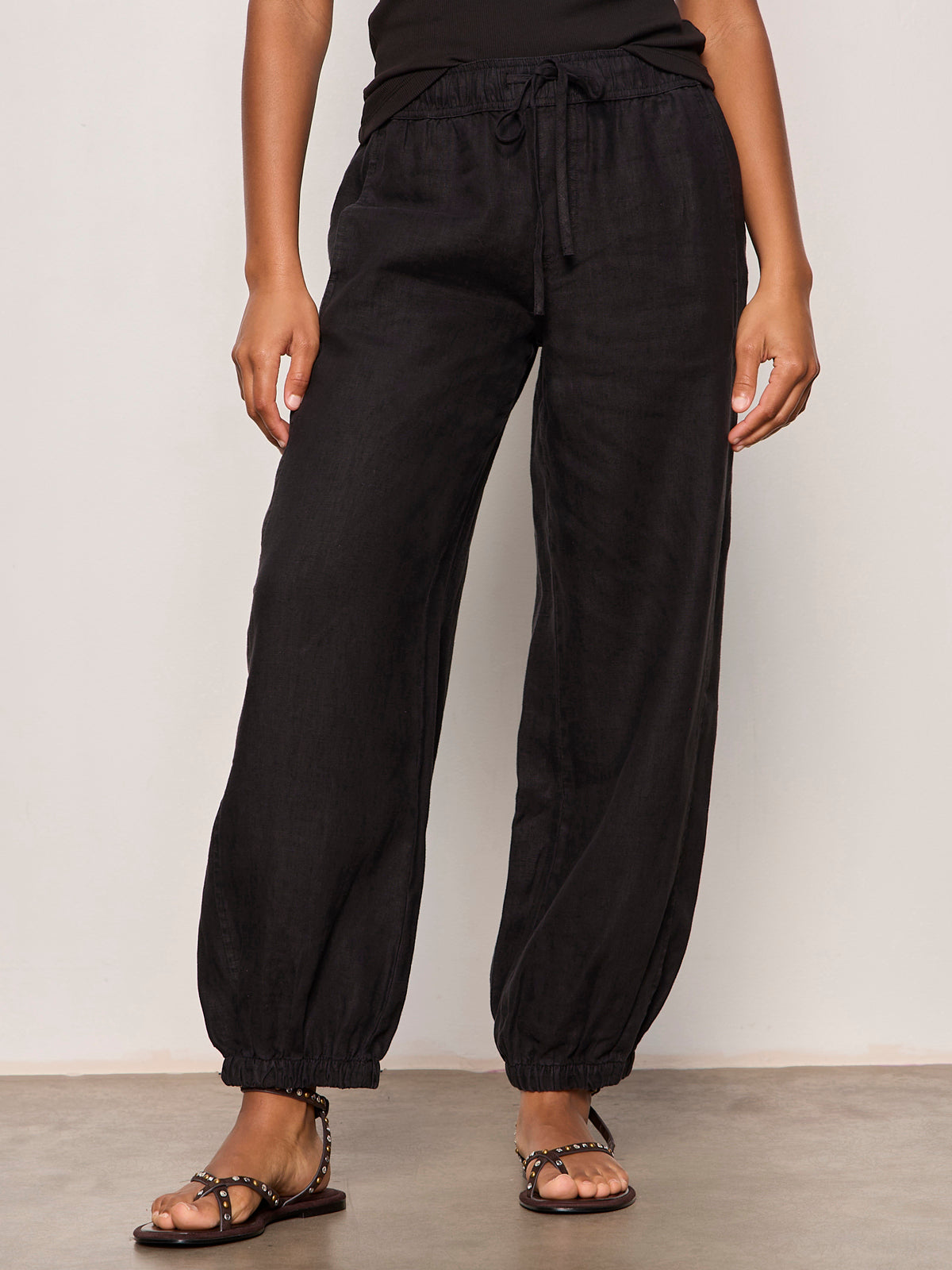 MELODY MICRO LINEN BALLOON BLACK - Sanctuary Clothing