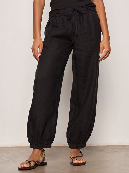 MELODY MICRO LINEN BALLOON BLACK - Sanctuary Clothing
