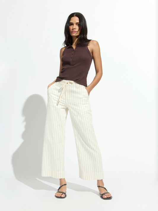 LILY CROPPED PANT SETTING SUN STRIPE - Sanctuary Clothing