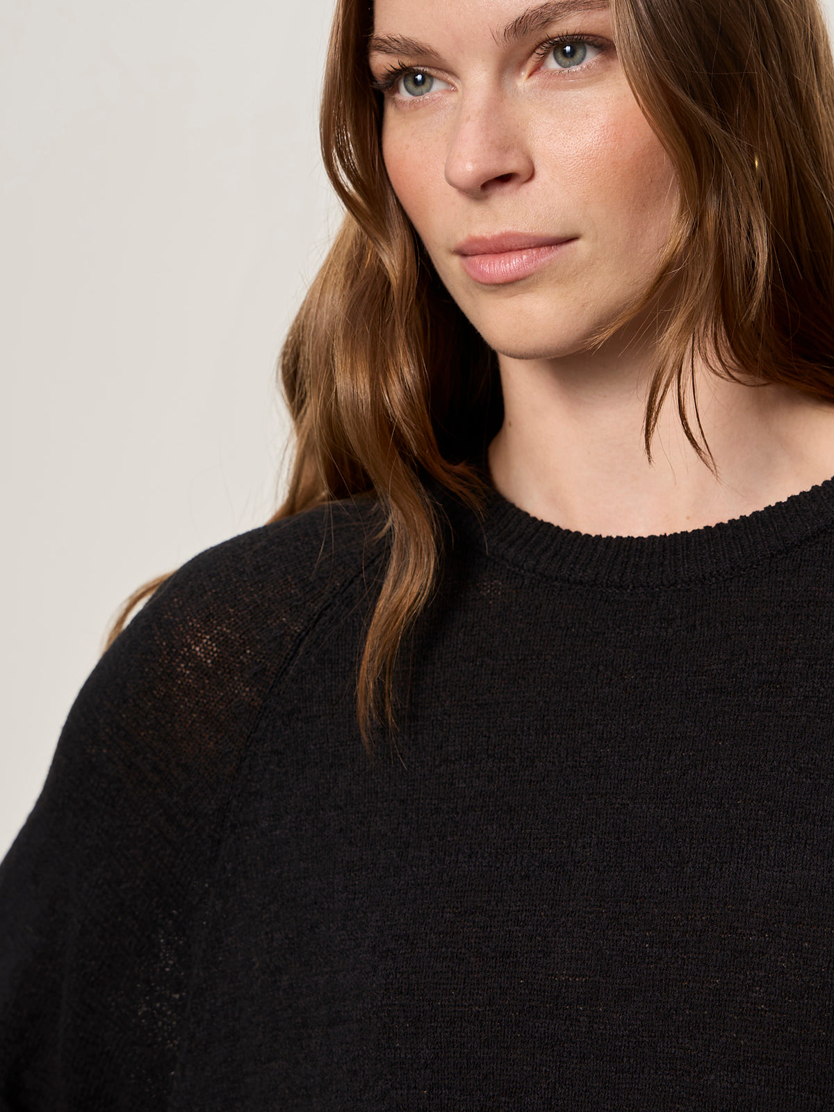 ABOUT US RELAXED PULLOVER BLACK - Sanctuary Clothing