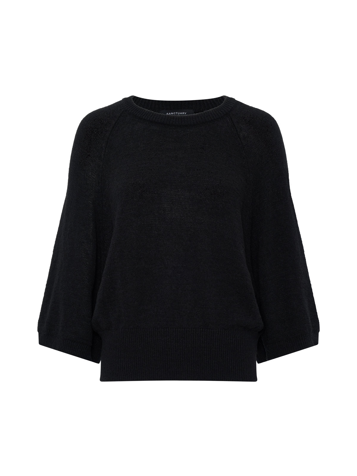 ABOUT US RELAXED PULLOVER BLACK - Sanctuary Clothing