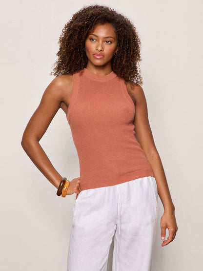IN THE MIX SWEATER TANK ANCIENT CLAY - Sanctuary Clothing