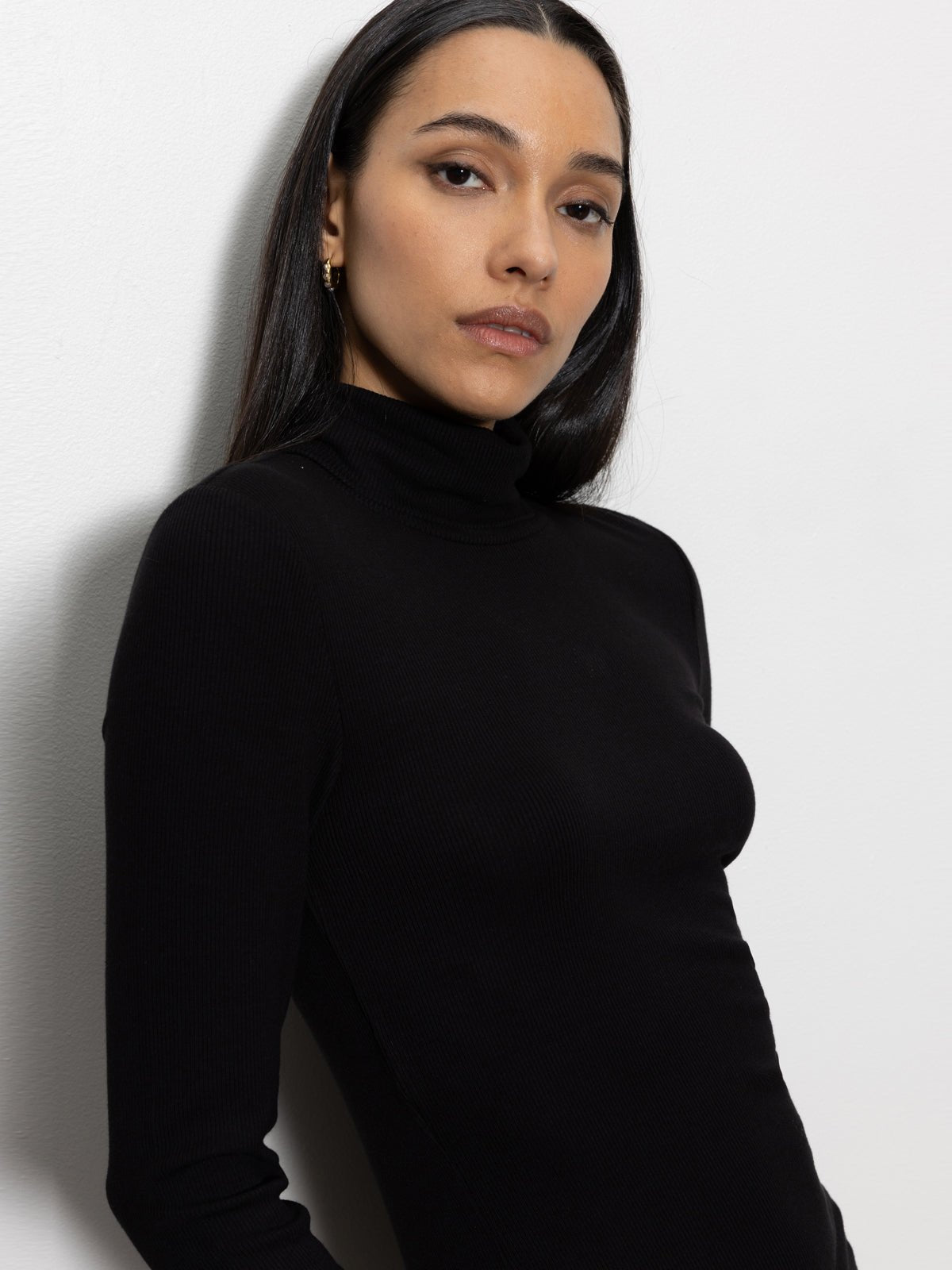 Black Essential Turtleneck Top - Sanctuary Clothing