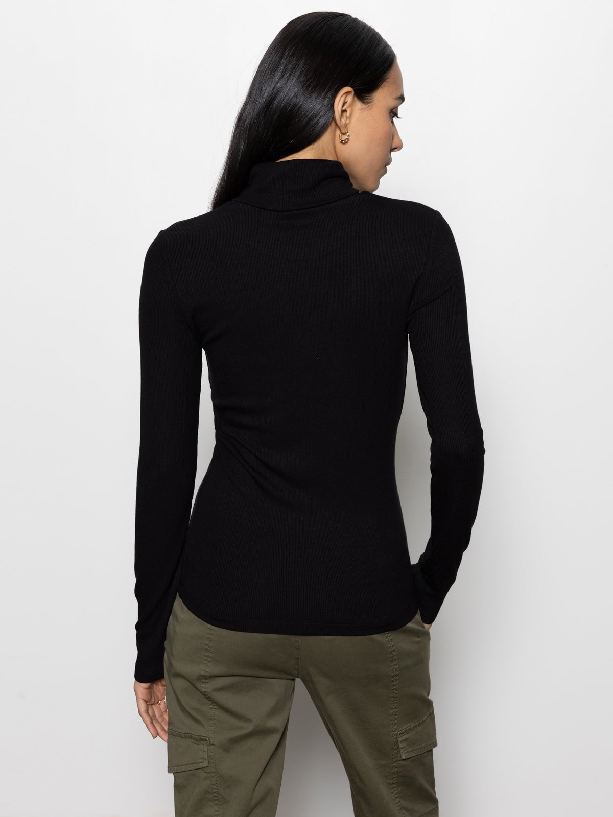 Black Essential Turtleneck Top - Sanctuary Clothing