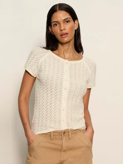 ALL IN POINTELLE BUTTON TOP COLLAGEN - Sanctuary Clothing