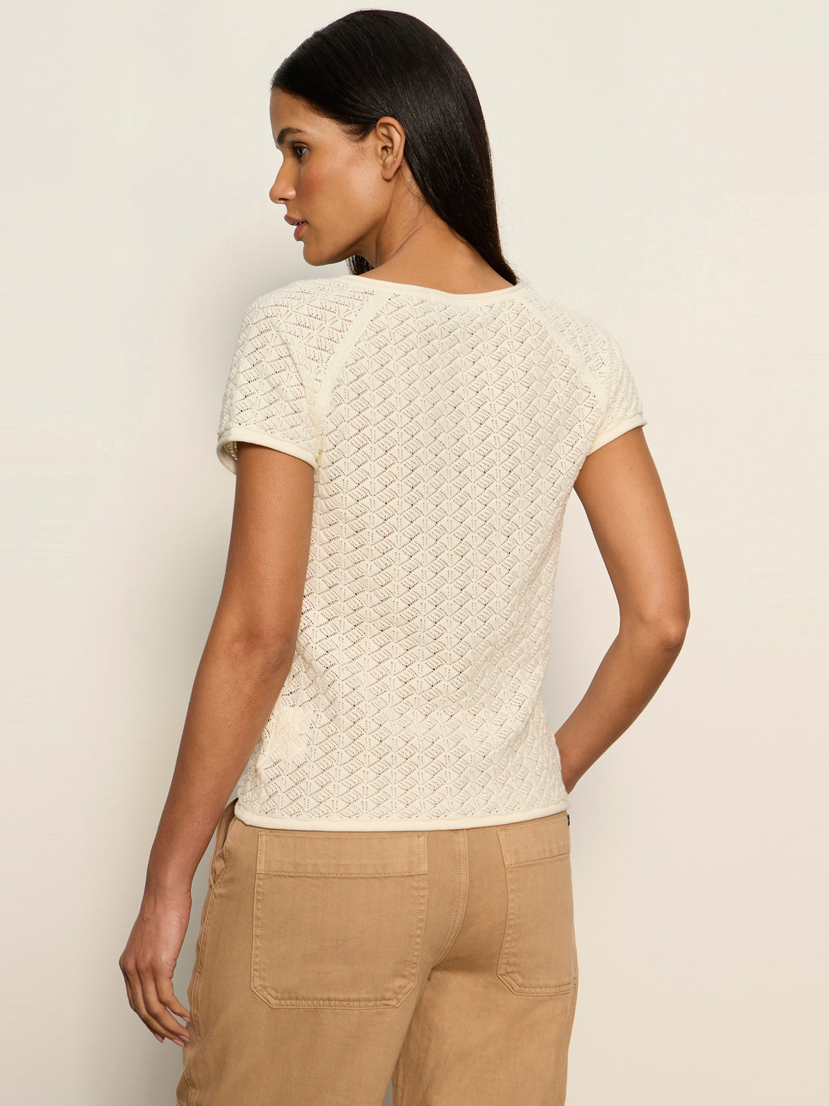 ALL IN POINTELLE BUTTON TOP COLLAGEN - Sanctuary Clothing