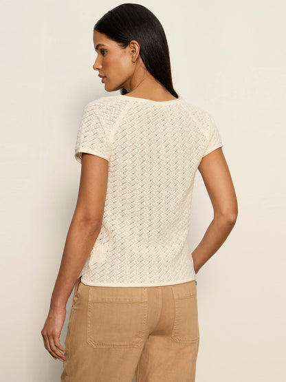 ALL IN POINTELLE BUTTON TOP COLLAGEN - Sanctuary Clothing