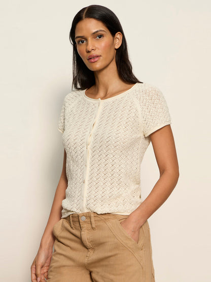 ALL IN POINTELLE BUTTON TOP COLLAGEN - Sanctuary Clothing