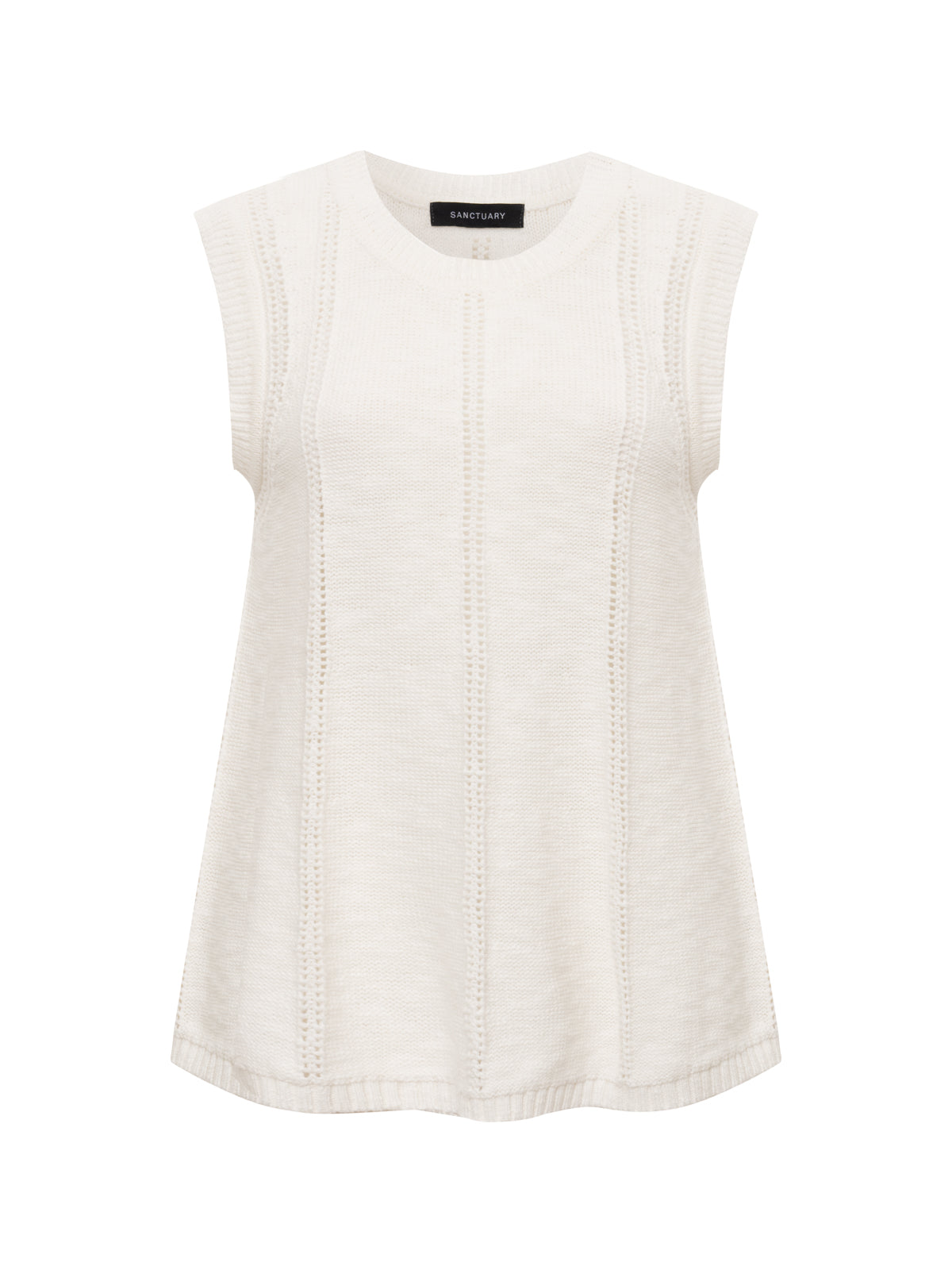 EASY POINTELLE SHELL CHALK - Sanctuary Clothing