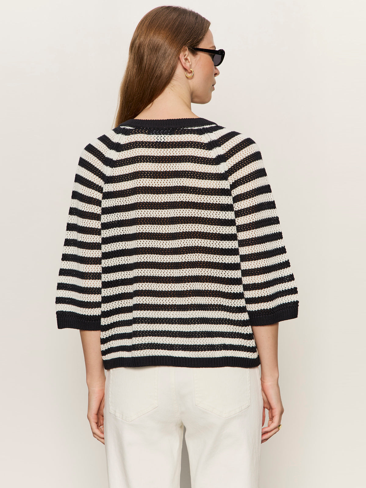 Lace Up Sweater Tee Black/Chalk - Sanctuary Clothing