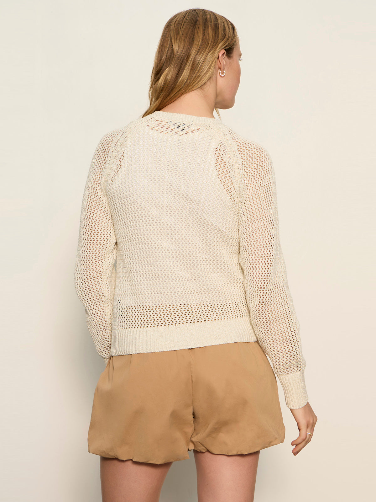 METALLIC OPEN KNIT CARDI COLLAGEN - Sanctuary Clothing