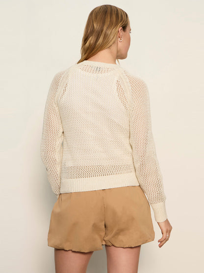 METALLIC OPEN KNIT CARDI COLLAGEN - Sanctuary Clothing