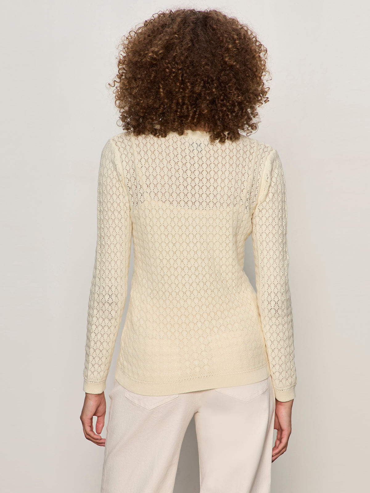 EVERYDAY POINTELLE CARDIGAN COLLAGEN - Sanctuary Clothing