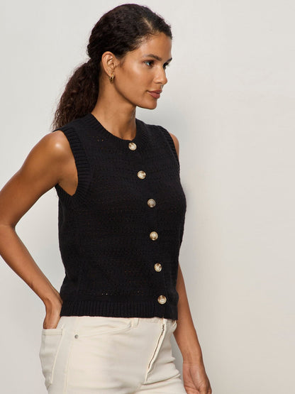 POINTELLE SHELL BLACK - Sanctuary Clothing