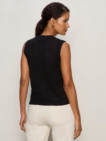 POINTELLE SHELL BLACK - Sanctuary Clothing