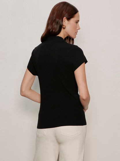 LOVER GIRL RIBBED SWEATER BLACK - Sanctuary Clothing