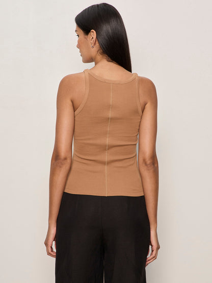 SPRINTER RIB TANK TOASTED COCONUT - Sanctuary Clothing