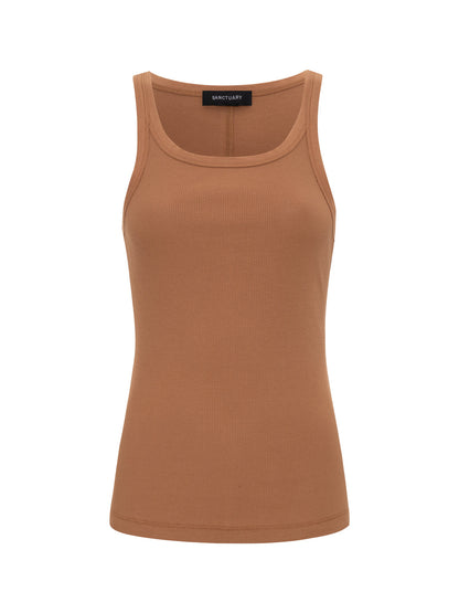 SPRINTER RIB TANK TOASTED COCONUT - Sanctuary Clothing