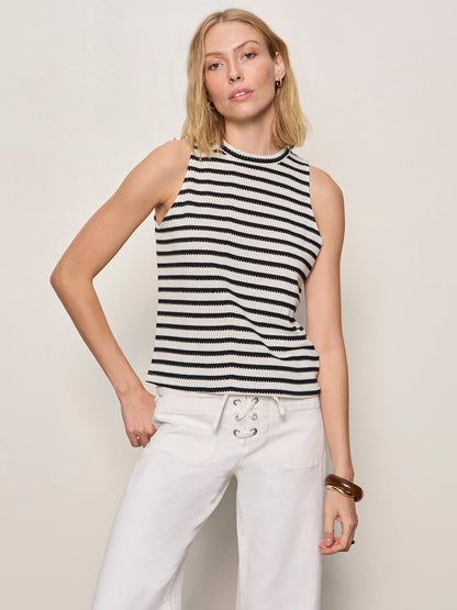 CAMPARI TANK MACRAME STRIPE - Sanctuary Clothing