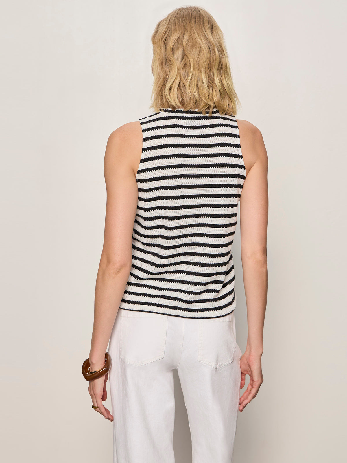 CAMPARI TANK MACRAME STRIPE - Sanctuary Clothing