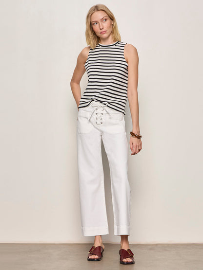 CAMPARI TANK MACRAME STRIPE - Sanctuary Clothing