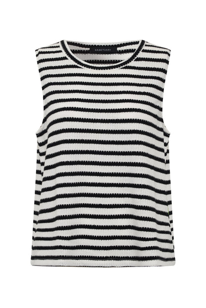 CAMPARI TANK MACRAME STRIPE - Sanctuary Clothing