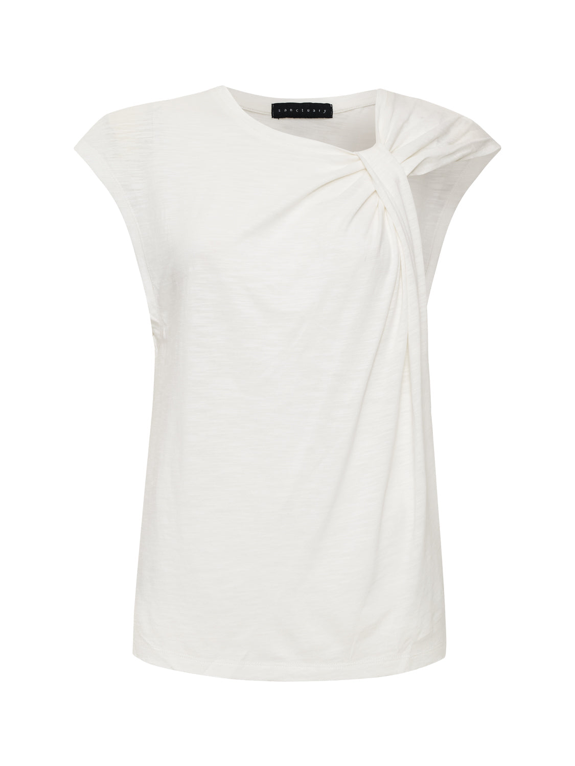 SO TWISTED MUSCLE TEE WHITE - Sanctuary Clothing