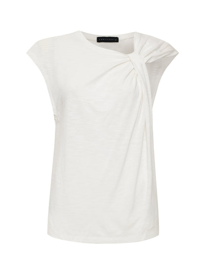 SO TWISTED MUSCLE TEE WHITE - Sanctuary Clothing