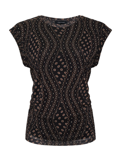 CHARISMA DOLMAN MESH TEE RHYTHMIC - Sanctuary Clothing