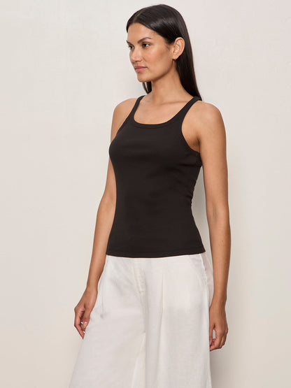 SPRINTER RIB TANK BLACK - Sanctuary Clothing